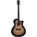 Washburn Deep Forest Burl ACE Acoustic/Electric Guitar (Black Fade) DFBACEB-U