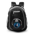 MOJO Black Minnesota Timberwolves Personalized Premium Color Trim Backpack