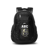 MOJO Black Vegas Golden Knights Personalized Premium Laptop Backpack