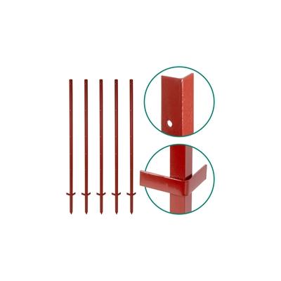 40x VOSS.farming Winkelstahlpfahl 150cm, 3mm, 5x Bohrungen, mit Doppeltritt Image