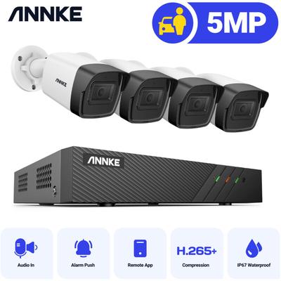 8CH 5MP Ultra hd poe Netzwerk-Videosicherheitssystem 6MP H.265 nvr Mit 4X 5MP 30m Nachtsicht