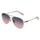 Coach HC7140 Damen-Sonnenbrille Vollrand Pilot Metall-Gestell, Gold