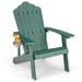 Weather Resistant HIPS Outdoor Adirondack Chair with Cup Holder - 33.4" x 30" x 37"