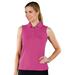 Monterey Club Women s Solid Sleeveless Golf Polo Shirt #2063