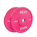 NEXO 10LB Pink Rubber Bumper Plate Pair - Premium Matte Finish 2x 10LB Hot Pink Cross Training Weight Plates