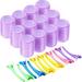 Tutuviw Self Grip Hair Rollers Hair Curlers No Heat for Long Medium Short Hair with Clips Muti- sizes Hair Hairdressing Curlers for Women Men and Kids DIY Curly Hair Styling Design Tool - 50pcs/set