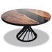 Arditi Collection Panaro Pedestal Dining Table Wood/Metal in Black/Brown/Gray | 29.5 H x 29.9 W x 29.9 D in | Wayfair Model : ARD-027 Seater 2