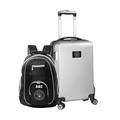 MOJO Silver Milwaukee Brewers Personalized Deluxe 2-Piece Backpack & Carry-On Set