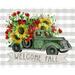 Rosalind Wheeler Welcome Fall Truck by Cindy Jacobs - Wrapped Canvas Print Canvas | 18 H x 24 W x 1.25 D in | Wayfair