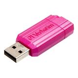 Verbatim PinStripe USB Drive - USB flash drive - 16 GB - USB 2.0 - hot pink