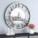 Everly Quinn Marielisa Round Wall Clock Acrylic in Gray | 24 H x 24 W x 1.38 D in | Wayfair 0EB28059C43E416F9D9BE1B4CE318DF9