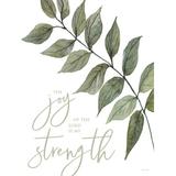 Trinx The Joy of the Lord Is My Strength by Cindy Jacobs - Wrapped Canvas Print 16.0 H x 12.0 W x 1.25 D in greenCanvas | 12" W x 16" H | Wayfair