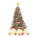 The Holiday Aisle® Holiday Elements Christmas Tree 1 - Wrapped Canvas Print Canvas in White | 48 H x 36 W x 1.25 D in | Wayfair