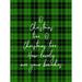 The Holiday Aisle® O Christmas Tree on Green Plaid - Wrapped Canvas Print Metal | 32 H x 24 W x 1.25 D in | Wayfair