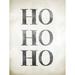 The Holiday Aisle® Ho Ho Ho - Wrapped Canvas Textual Art Canvas | 16 H x 12 W x 1.25 D in | Wayfair A7F699AF11B146C58AFA0F1F25A68F84