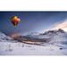 Ebern Designs Hot Air Balloon on Snow Hill - Wrapped Canvas Photograph Canvas | 8 H x 12 W x 1.25 D in | Wayfair 0CA581F51CF1496EBAD72FC3D7FC05D8