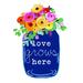 Trinx Wild Flowers Love Grows Here Mason Jar - Wrapped Canvas Print Metal | 40 H x 30 W x 1.25 D in | Wayfair 8DFB71A68D5C4DE581CDFFF7BEE5307C