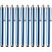 10Pcs Stylus Pens for Touch Screens Stylus Pen Universal Round-Headed Aluminum Alloy Portable Pencil Compatible with Laptop Kindle i-pad i-Phone Sam-Sung Dark Blue 10pcs