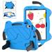 Dteck Cute Kids Case for iPad 10th Generation 10.9 Inch 2022 / iPad Air 5 / iPad Air 4 Silicone Child Proof Boys Girls Case with Built-in Pencil Holder Kickstand Handle Grip for 10.9 Inch iPad Blue