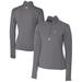 Women's Cutter & Buck Gray Pittsburgh Pirates DryTec Traverse Stretch Quarter-Zip Pullover Top