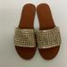 American Eagle Outfitters Shoes | American Eagle Sliver Mesh Slide Flat Sandals Size 6 | Color: Brown | Size: 6