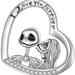 Disney Jewelry | Diamond Nightmare Before Christmas Eternity Infinity Heart Necklace | Color: Gold/Silver | Size: Os