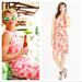 J. Crew Dresses | J. Crew Sun Faded Tropical Sheath Dress Neon {H14} | Color: Cream/Pink | Size: 8