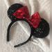 Disney Accessories | Disney Parks Minnie Mouse Ears | Color: Black/Red | Size: Os