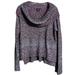 American Eagle Outfitters Sweaters | American Eagle Purple Space Dye Knit Cowl Neck Knit Sweater Sz M Euc | Color: Blue/Purple | Size: M