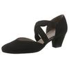 Spangenpumps ARA "TOULOUSE", Damen, Gr. 7 (40,5), schwarz, Textil, unifarben, elegant, Schuhe, Abendschuh, Festtagsschuh, Trichterabsatzmit elastischen Riemchen, Topseller