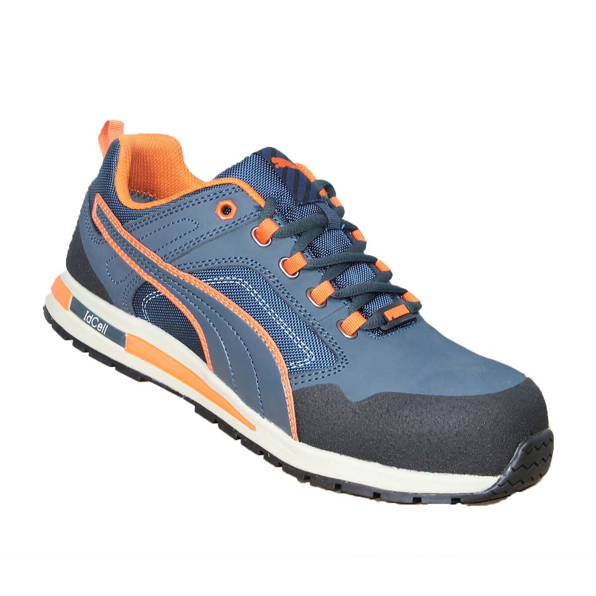 Puma Crosstwist Low S3 HRO SRC blau/orange Sicherheitschuhe Arbeitsschuhe Bauschuhe hoch-Größe-47 EU Image