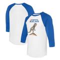 Unisex Tiny Turnip White/Royal Toronto Blue Jays TT Rex 3/4-Sleeve Raglan T-Shirt