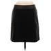 Ann Taylor LOFT Casual Skirt: Black Solid Bottoms - Women's Size 10