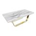 Arditi Collection Bubbles Sled Coffee Table Metal in White | 18 H x 47.2 W x 23.6 D in | Wayfair Model ARD-043 60*120 White