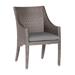 Summer Classics Athena Wicker/Rattan Patio Dining Armchair Wicker/Rattan in Gray | 36.625 H x 26.75 W x 23.625 D in | Wayfair 397024+C5306343N