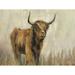 Foundry Select Highland Mountain Cow by Silvia Vassileva - Wrapped Canvas Print Metal | 30 H x 40 W x 1.25 D in | Wayfair