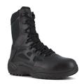 Reebok Work Rapid Response RB 8" Composite Toe - Mens 10 Black Boot Medium