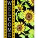 Rosalind Wheeler Welcome Sunflowers - Wrapped Canvas Print Canvas | 16 H x 12 W x 1.25 D in | Wayfair A85291DACAE14FA896857BB07ED11BEF