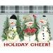 The Holiday Aisle® Holiday Cheer Snowmen - Wrapped Canvas Print Canvas | 12 H x 16 W x 1.25 D in | Wayfair 6AA35DF1771745748258DEF87C7E0E1C