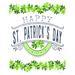 The Holiday Aisle® Happy St. Patrick's Day - Wrapped Canvas Print Metal | 40 H x 30 W x 1.25 D in | Wayfair E91A0004180F45B2856AC23F46261A7E