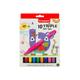 Felt Tip Pens | Bruynzeel Triple Felt Tip Colouring Pens | 10 Piece Set | Easy Grip For Small Children | Ideal for Drawing Colouring