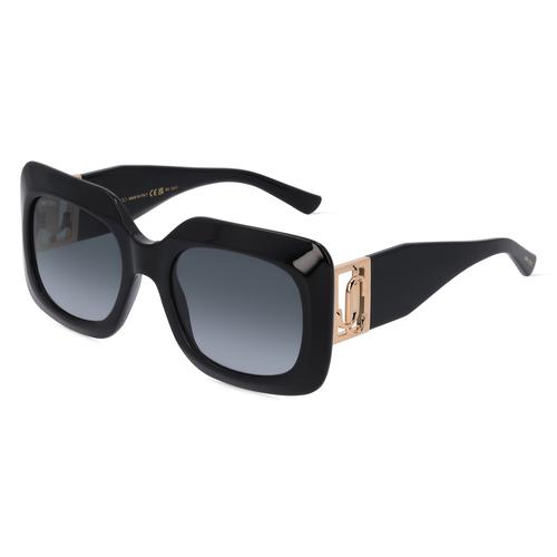 Jimmy Choo GAYA/S Damen-Sonnenbrille Vollrand Eckig Acetat-Gestell, schwarz