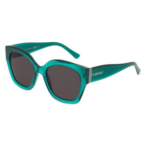 Jimmy Choo LEELA/S Damen-Sonnenbrille Vollrand Butterfly Acetat-Gestell, grau