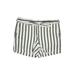 Ann Taylor LOFT Shorts: Ivory Print Bottoms - Women's Size 8 - Stonewash