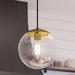 Luxury Minimalist Pendant 10.5H x 10W with Modern Farmhouse Style Brushed Bronze UHP4014 by Urban Ambiance