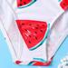 Gubotare Swimsuit Piece Girls WatermelonPrinting Two Crisscross Floral Summer Print Cute Small Girls Two Piece Bikini Girls White 10 Years