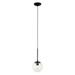 373M01BL-Varaluz Lighting-Mid-Century - 1 Light Mini Pendant In Mid-Century Modern Style-15.75 Inches Tall and 7 Inches Wide-Black Finish