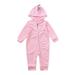 ZMHEGW Toddler Outfits For Girl Baby Boys Dinosaur Hoodie Romper Zip Clothes Jumpsuit