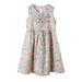 Girls Midi Dress Sleeveless Casual Dress Floral Print Blue 160