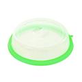 Professional Microwave Food Anti\-Sputtering Cover With Handle Resistant Lid for Microwave Food Dropshipping green